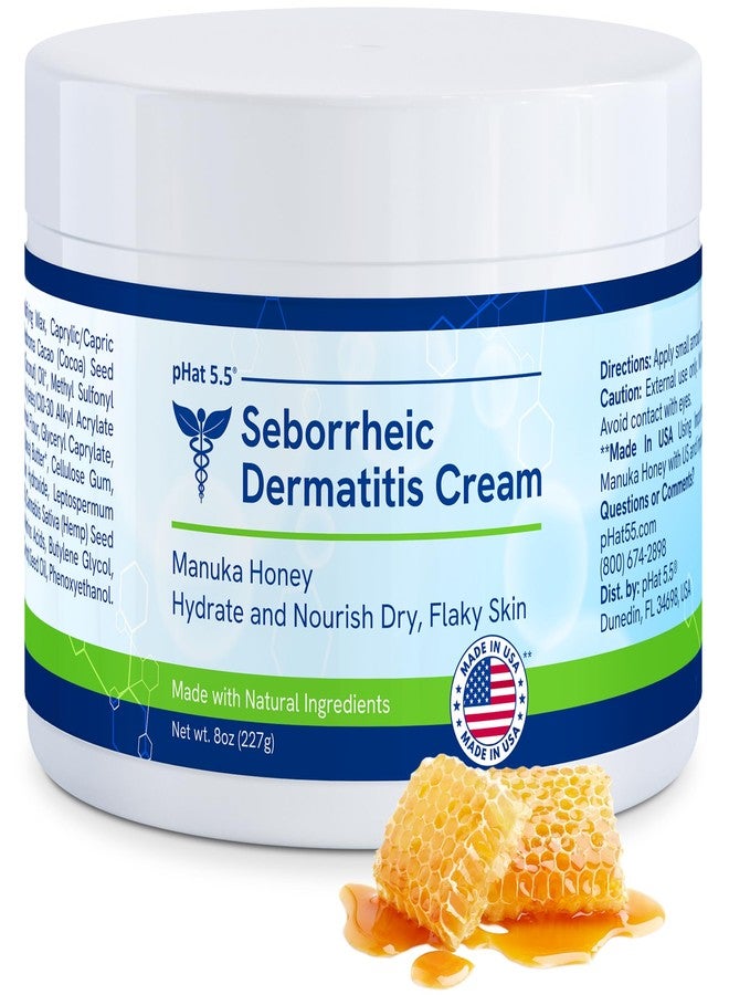 pHat 5.5 Seborrheic dermatitis Moisturizing Cream & Face Lotion for Women - Soothing Redness for Face & Body Cream - Hydrating for Dry Skin & Anti Itch Lotion (8oz) - Image 1