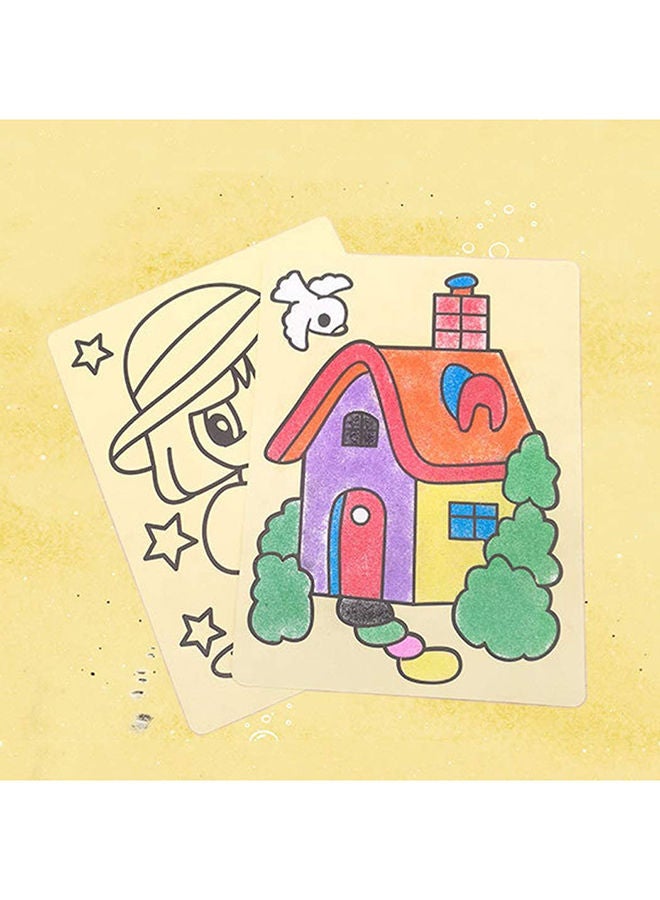 نيبمينينت مجموعة فن التقشير واللصق للرسم على الرمال بتصميم مضحك يمكنك استخدامها بنفسك مكونة من 6 قطع 27.5 x 20.5Ø³Ù†ØªÙŠÙ…ØªØ± - Image 4