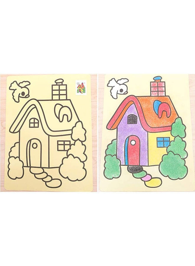 نيبمينينت مجموعة فن التقشير واللصق للرسم على الرمال بتصميم مضحك يمكنك استخدامها بنفسك مكونة من 6 قطع 27.5 x 20.5Ø³Ù†ØªÙŠÙ…ØªØ± - Image 5