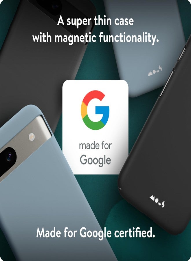 ماوس جراب Mous لهاتف Google Pixel 8a متوافق مع MagSafe - غطاء هاتف مغناطيسي فائق النحافة - أسود - Image 2