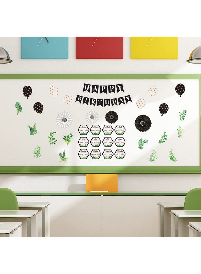 Tevxj Simply Boho Happy Birthday Bulletin Board Set Birthday Decorations Birthday Board Classroom Decoration Cutouts For Calendars Bulletin Boards Classrooms - Image 5
