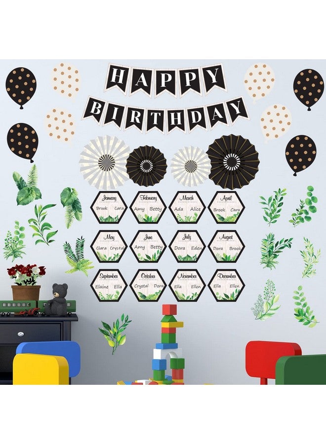 Tevxj Simply Boho Happy Birthday Bulletin Board Set Birthday Decorations Birthday Board Classroom Decoration Cutouts For Calendars Bulletin Boards Classrooms - Image 4