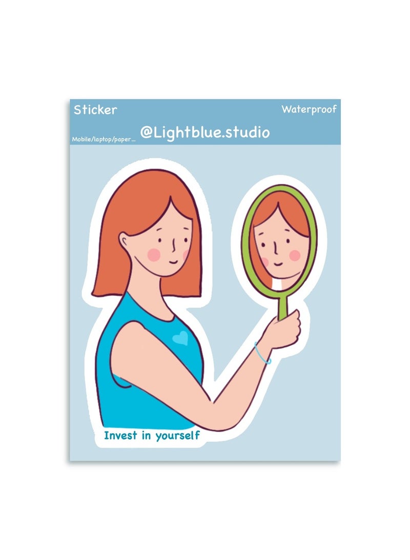 Boomah Accessories 1-Piece Creative Motivation Girl Power Waterproof Vinyl Stickers, Self Love for Laptop , Mobile , Mug , Skateboard , Guitar for kids, adult , girls, nursery 8x6cm - Image 2