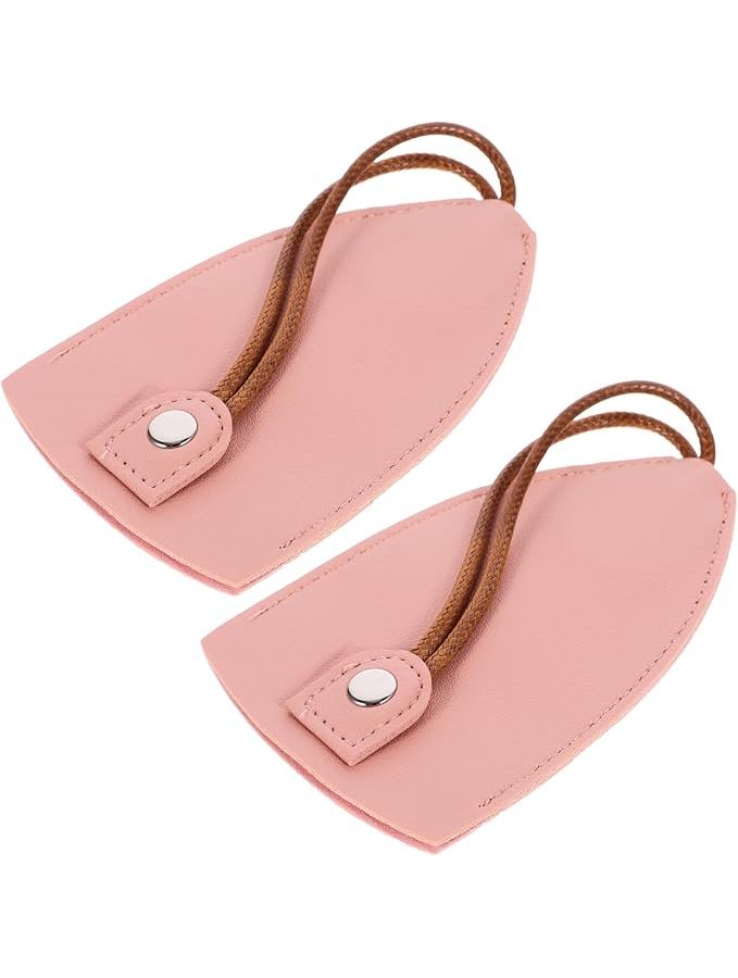 Portable Pu Key Sleeves Compact Key Cover Bags For Adults Present Organizing Pink - Image 1
