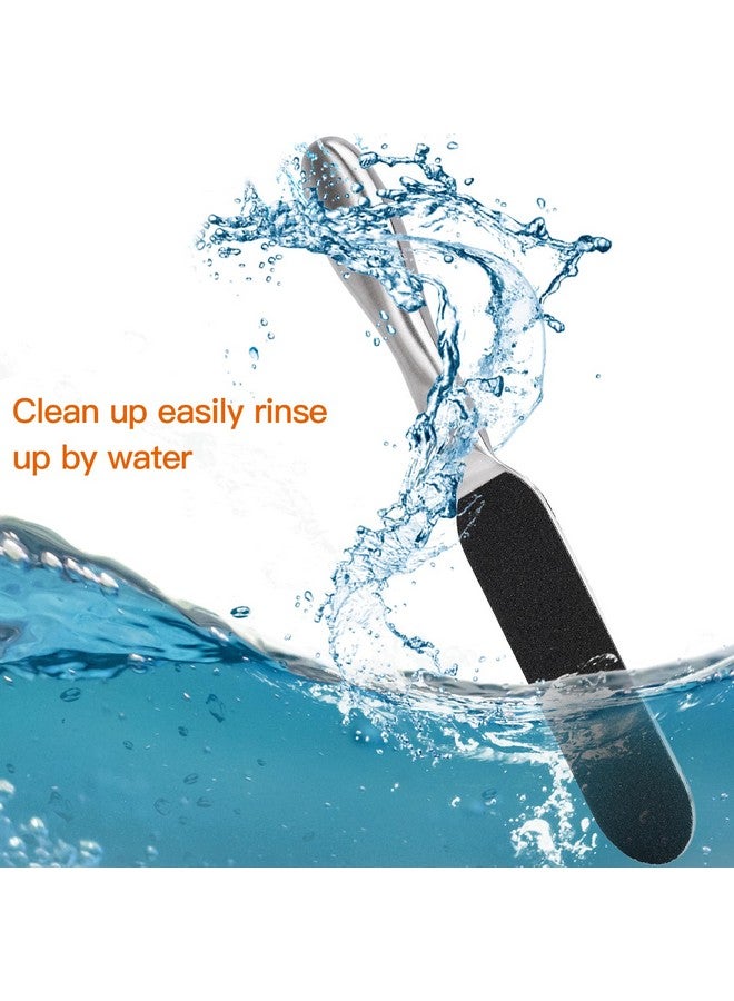 Biutee Foot File For Dead Skin Pedicure Foot Files Callus Remover Professional Sandpaper Pedicure Tools Reusable Stainless Steel Double Sided Foot Rasp Foot Scrubber Pedicure With 12 Replaceable Pads - Image 5