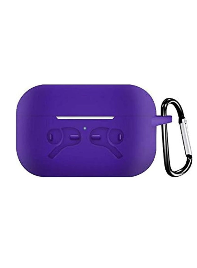 Silicone Case Cover Compatible with Apple AirPods Pro, Protective Soft Case with Carabiner for Airpods Pro 2 - Image 1