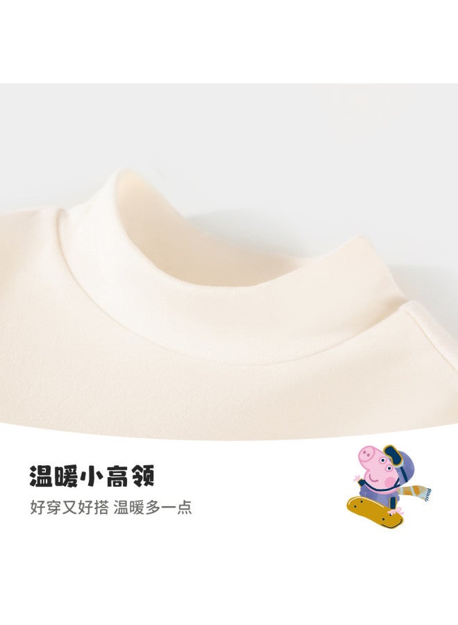 Peppa Pig spring 2025 Kids' Comfort-fit Long Sleeve T-shirt With Semi-turtleneck - Gentle Base Layer For Boys & Girls - Image 5
