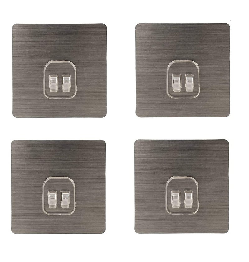NAREVAL NAREVAL Magic Sticker For Self Adhesive Sticker For Hanging Wall Sticker Hooks No Drilling Traceless Waterproof Magic Transparent Sticker Hooks for Hanging Spike Guards Photo Frames Magic Sticker Series Adhesive Wall Double Hooks Magic Sticker A3 Pack Of 10  - Image 3