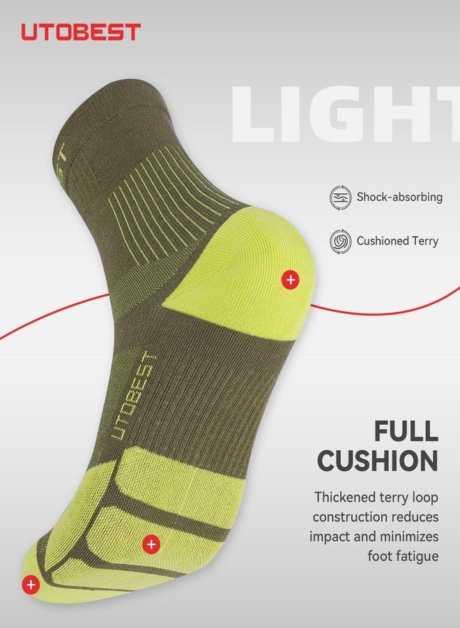 UTOBEST Running Mid Crew Socks for Men & Women – Lightweight Breathable Cushion Socks for Training & Trail Running - Image 3