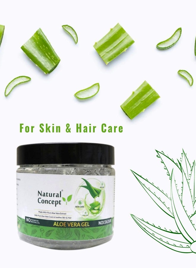 Natural Concept Aloevera Gel for Face Hair Skin 500gm | Non Toxic Organic Aloevera Extracted White Gel | Removes Pimples, Instant Glow, Removes Excess Oil, Non Sticky | Pack of 4 - Image 3