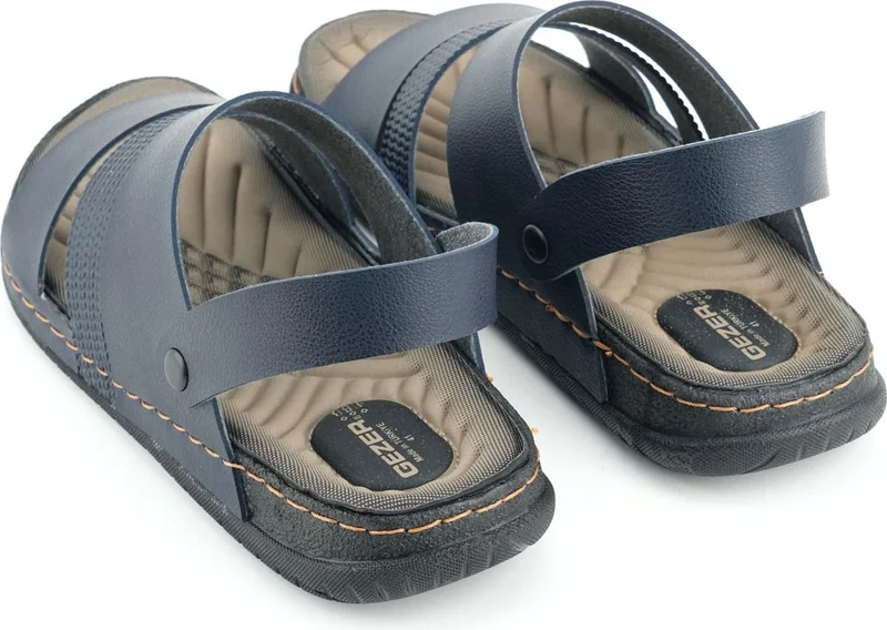 Gezer Summer Men's Artificial Leather Comfortable Sole Sandals Slippers
