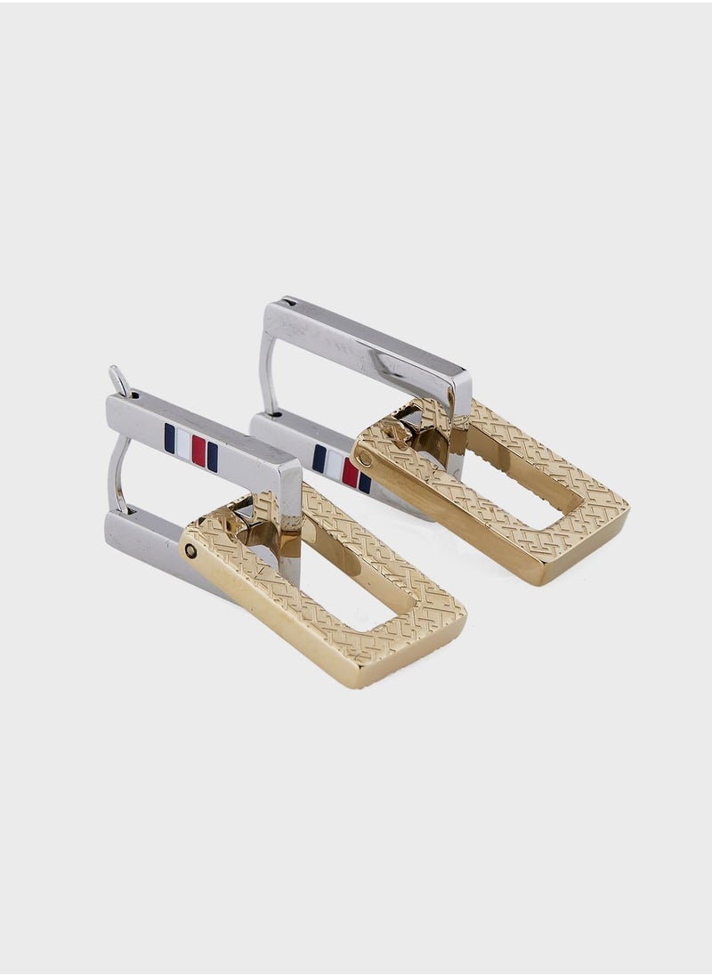 TOMMY HILFIGER - Stainless Single Drop Earrings - Image 1