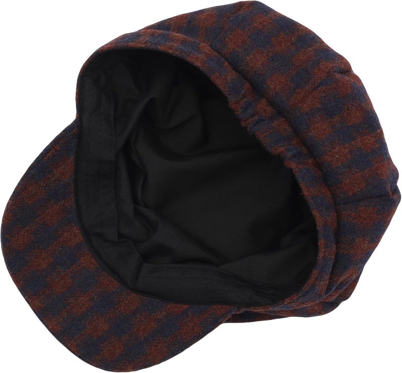 ZLYC Womens Classic Newsboy Caps Visor 8 Panel Gatsby Cabbie Hat - Image 5