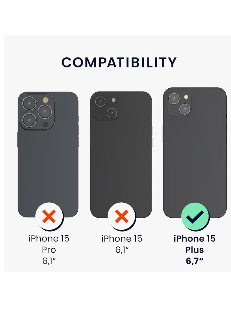 ELTRAZONE 5-in-1 Clear Case Set for iPhone 15 Plus – Includes Screen & Camera Protectors – Transparent - Image 2