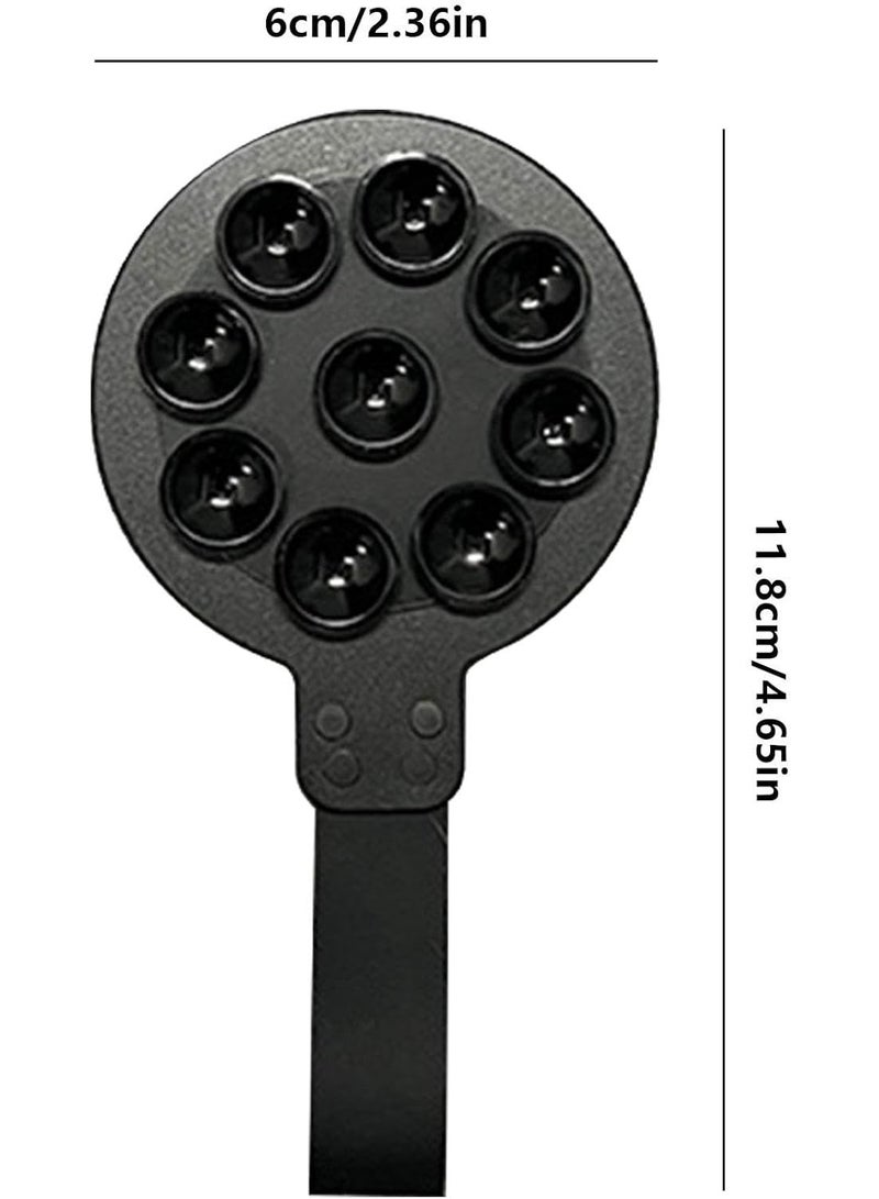 Silicone Suction Phone Case Mount, Non Slip Sticky Phone Grip for Cellphone for Strong Grip Holder for Selfies and Videos - Black - Image 5
