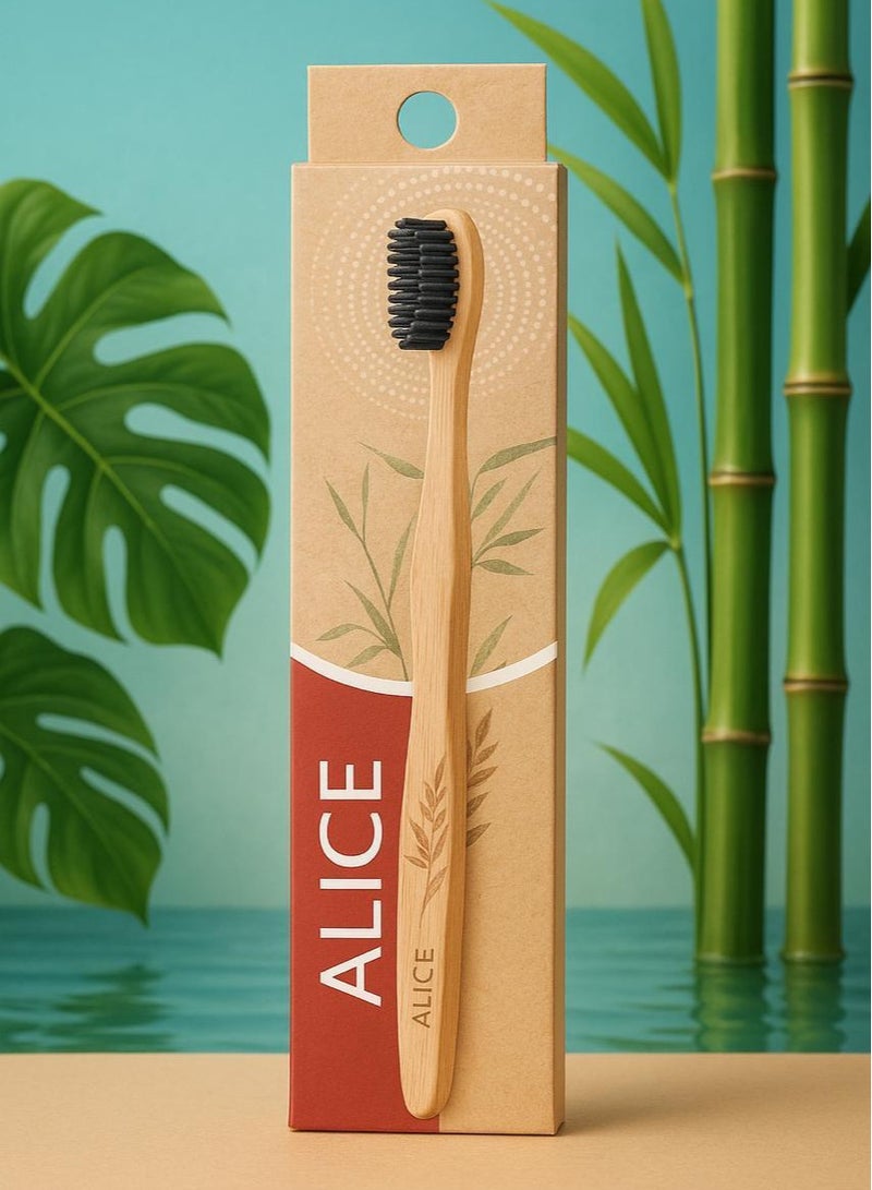 Alice TOOTHBRUSH HANDLE MADE WITH 100% NATURAL BAMBOO - Image 3