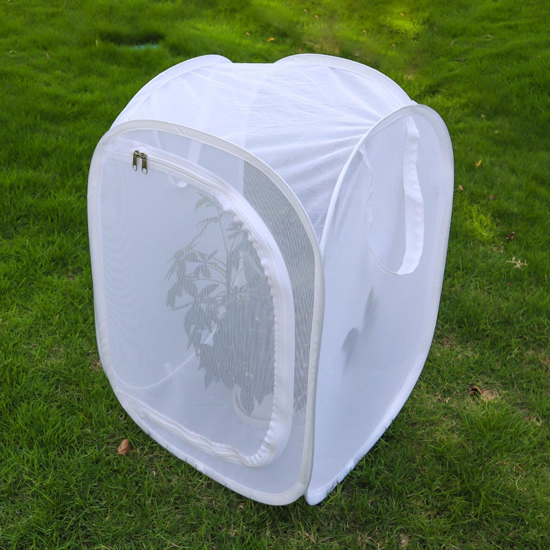 GDanes Pop-up Insect and Butterfly Habitat Cage Terrarium Clear Mesh Enclosure - 16" x 16" x 24" - Image 5