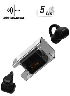 Faster Airvibe 2 Open Ear Wireless Earbuds with Noise Cancellation (ENC) - 5 Hours Playtime with Bluetooth 5.3 - HiFi Stereo Sound Airpods - Sports Earhooks Bluetooth Earphones - For Exercise, Gym - Compatible with iPhone & Android (Black)  - Image 1