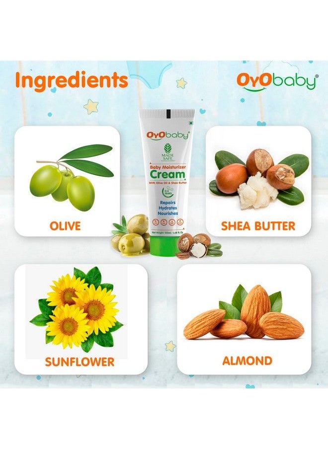 OYO BABY Baby Daily Moisturising Cream For Delicate Skin 100Ml  - Image 4