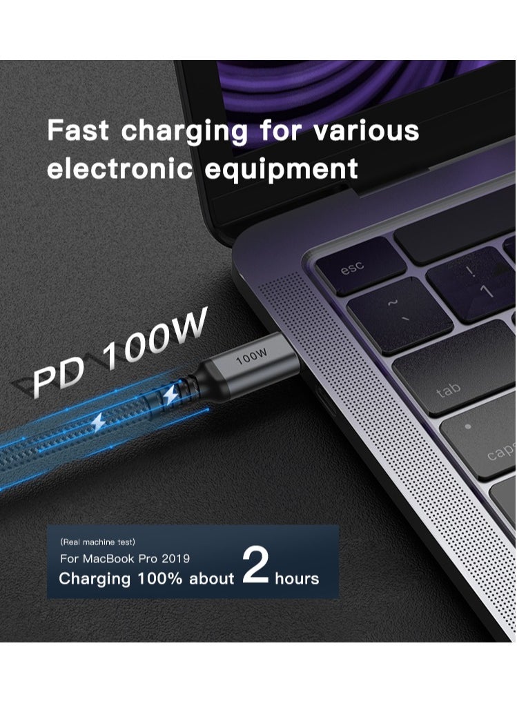 كابل USB-C إلى USB-C بسرعة 100 وات للشحن السريع ونقل البيانات، رمادي - pzsku/ZE1E301548078368162DAZ/45/_/1705340486/8bd1cf0d-73db-46bd-bdf3-60f589265d63