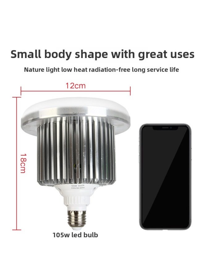 Tri-Color Remote Control LED Fill Light Constant On Indoor Video Shooting Soft Box Lighting Lamp Professional Photography Light-Light Source Color:380wLED Dimming Bulb