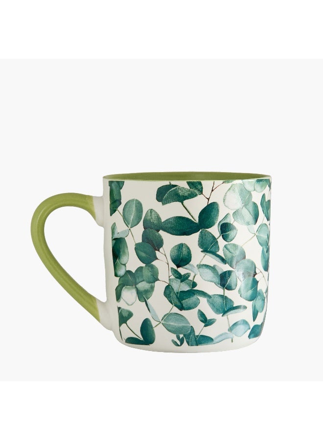 Home Box كوب سيراميك مزخرف بالأوراق - 380 مل للمنزل - Image 5