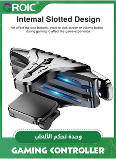 GROIC زوج واحد من أجهزة التحكم في مشغلات ألعاب الهاتف المحمول لـ PUBG Fortnite Call of Duty للهاتف المحمول، عصا التحكم لألعاب الهاتف المحمول، أزرار التصويب الحساسة، مقبض مطلق النار متوافق مع Android وiPhone  - Image 5