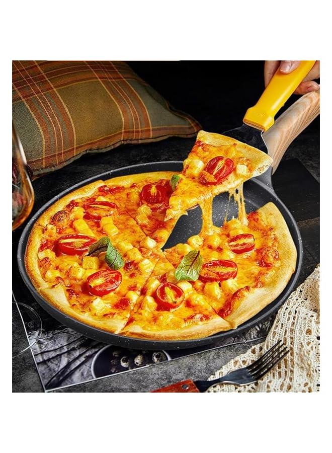 Beauenty 28CM Nonstick Skillets : Granite Coating Crepe Pan Tawa with Stay-Cool Handle PTFE & PFOA Free Pancake Pan for All Stovetops (Black) - Image 3