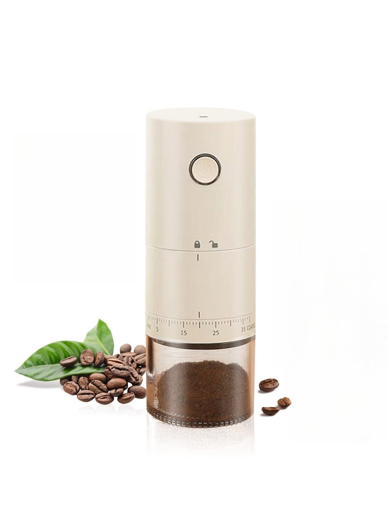 Perfin Electric Coffee Grinder With External 38 Coarseness Adjustable, USB Rechargeable, Coffee Burr Grinder For Home And Office Travel  - Image 1