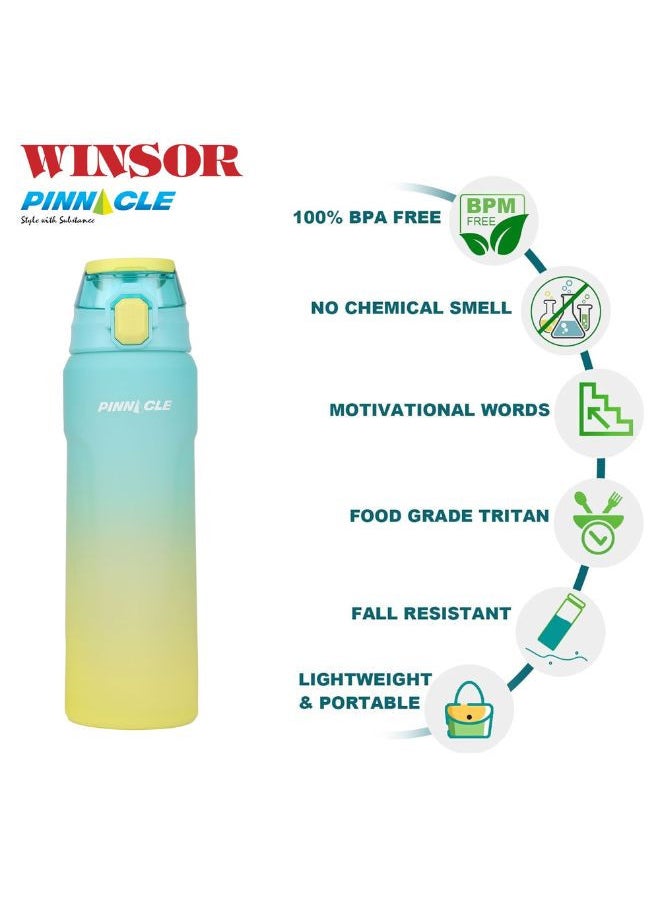 Winsor Winsor Pinnacle Wave Hydration Bottle 750Ml  | Leak-Proof Water Bottle with Protein Shaker - Ideal for Gym, School, and Outdoor Sports - Blue  - Image 3