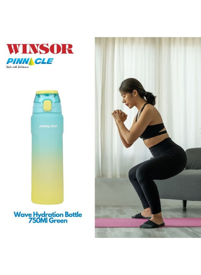 Winsor Winsor Pinnacle Wave Hydration Bottle 750Ml  | Leak-Proof Water Bottle with Protein Shaker - Ideal for Gym, School, and Outdoor Sports - Blue  - Image 5