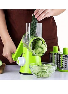 ELTRAZONE 4 Pcs Vegetable Slicer 3 In 1 Handheld Spiral Rotary Drum Slicer For Vegetable Fruit Cheese Nut  - Image 1