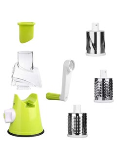 ELTRAZONE 4 Pcs Vegetable Slicer 3 In 1 Handheld Spiral Rotary Drum Slicer For Vegetable Fruit Cheese Nut  - Image 3