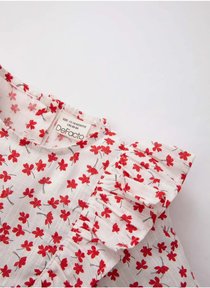 DeFacto Regular Fit Flower Long Sleeve Shirt