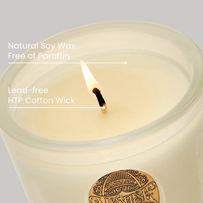 M&SENSE Natural Soy Candle | Vanilla Dream & White | 9.2 oz, 50H Burn Time | Luxury Scented Candle for Relaxation, Gifting, Home DÃ©cor | Ideal for Bedroom, Office, Party Ambiance - Image 4