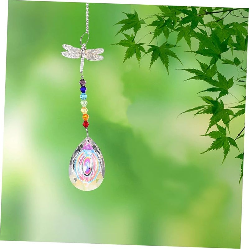 6 Pcs Crystal Ceiling Fan Pull Chain Prism Pendants Rainbow Reflection Home Decor - Image 5