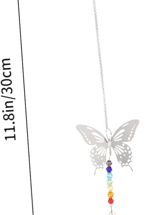 6 Pcs Crystal Ceiling Fan Pull Chain Prism Pendants Rainbow Reflection Home Decor - Image 3