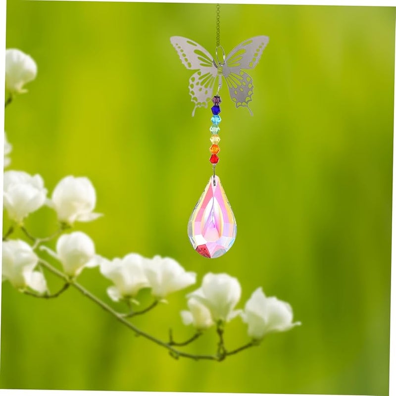 6 Pcs Crystal Ceiling Fan Pull Chain Prism Pendants Rainbow Reflection Home Decor - Image 4