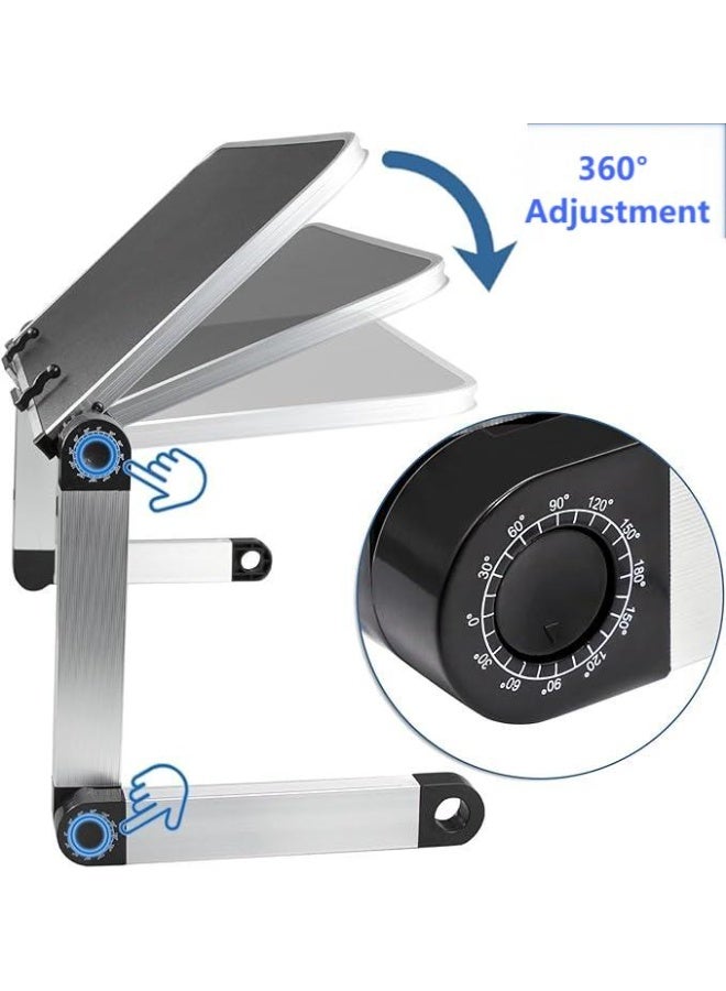 DUNISO Book Stand for Reading, Adjustable Book Holder, Ergonomic Multi Heights Angles Holder, Portable Multifunctional Book Holder with Clips,Sturdy and Durable，for Textbook, Cookbook, Sheet Music, Laptop - Image 4
