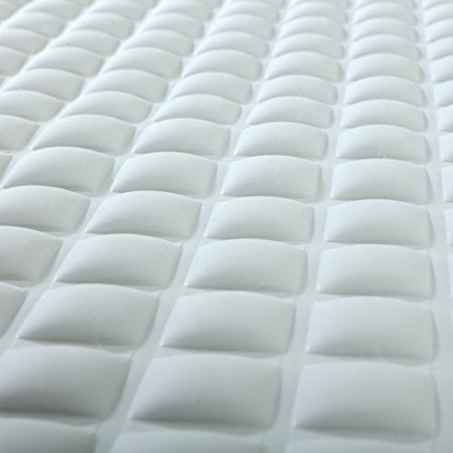 SlipX Solutions SlipX Solutions Extra Comfort Bathtub Mat Designed for Sensitive Feet CloudLike Softness with NonSlip Grip Gray 