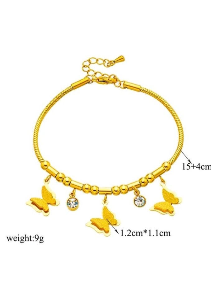 Attractives High Quality Stainless Steel Gold Plated Trendy Bracelet For Women - Image 4