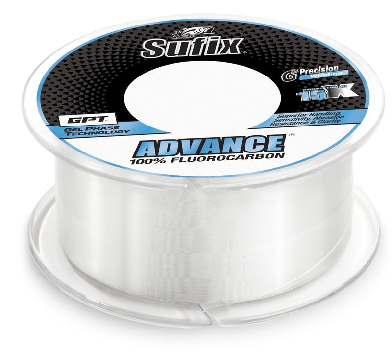 Sufix 679-012C Advance Fluorocarbon Line 12lb Test 200yd Clear Boxed - Image 1