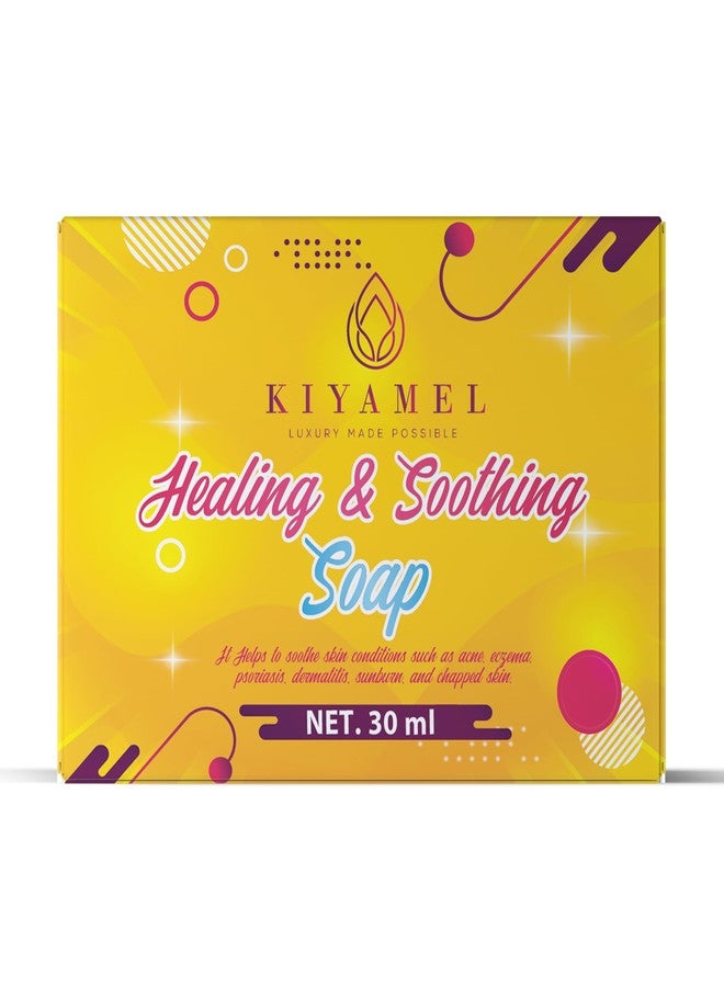 KIYAMEL Healing & Soothing Baby Soap, Gentle Bath Bar with Organic Shea Butter Natural Moisturizing Soap for Sensitive & Dry Skin Mild Daily Care for Soft, Healthy Skin - Image 1