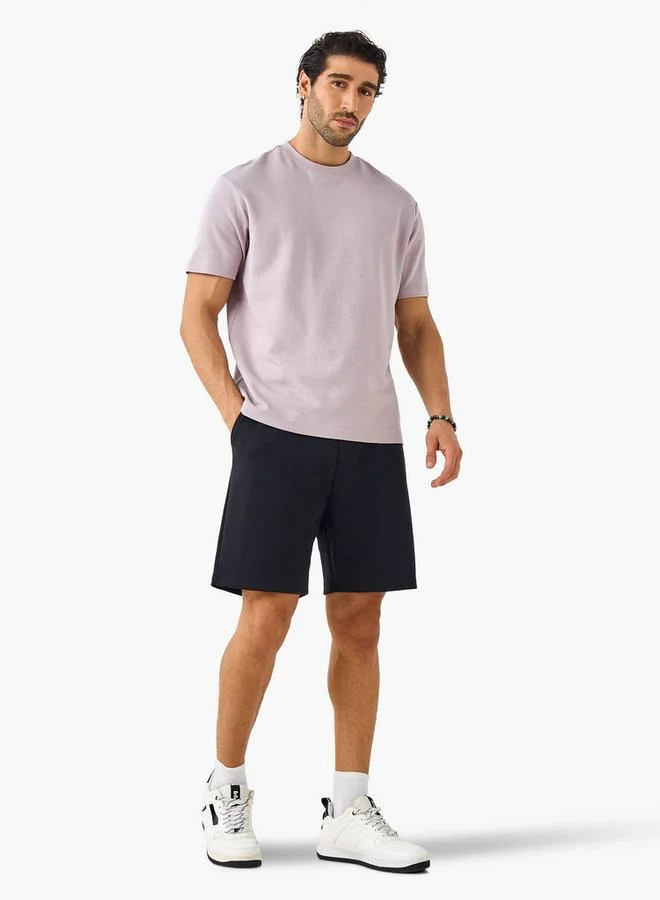 Splash FAV Regular Fit Scuba Shorts with Drawstring Closure and Pockets
