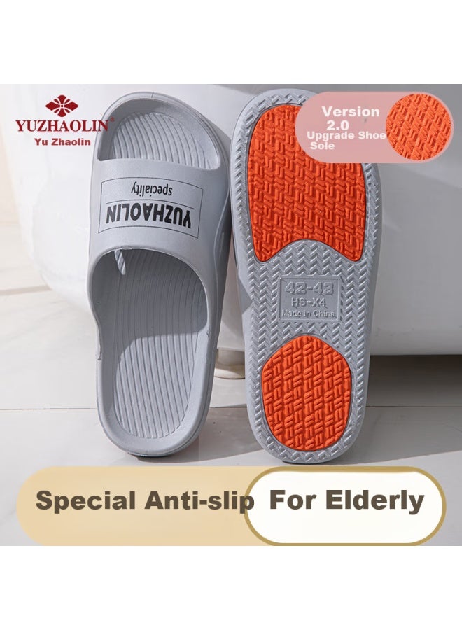Yuzhaolin Maternity And Elderly Non-slip Slippers For Women, Summer Bathroom Extra Large Size Sandals For Men Yg005