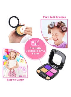 Generic 16-Piece Pretend Makeup Kit for Girls Beauty Basic Learning, Kids Makeup Set with Cosmetic Bag for Dress Up and Pretend Play  - Image 4