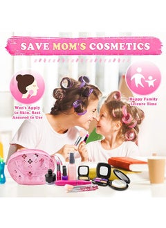 Generic 16-Piece Pretend Makeup Kit for Girls Beauty Basic Learning, Kids Makeup Set with Cosmetic Bag for Dress Up and Pretend Play  - Image 3