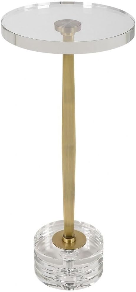 Uttermost Groove  Drink Table2375 Inches Tall and 1025 Inches Wide - Image 2