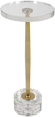 Uttermost Groove  Drink Table2375 Inches Tall and 1025 Inches Wide - Image 4