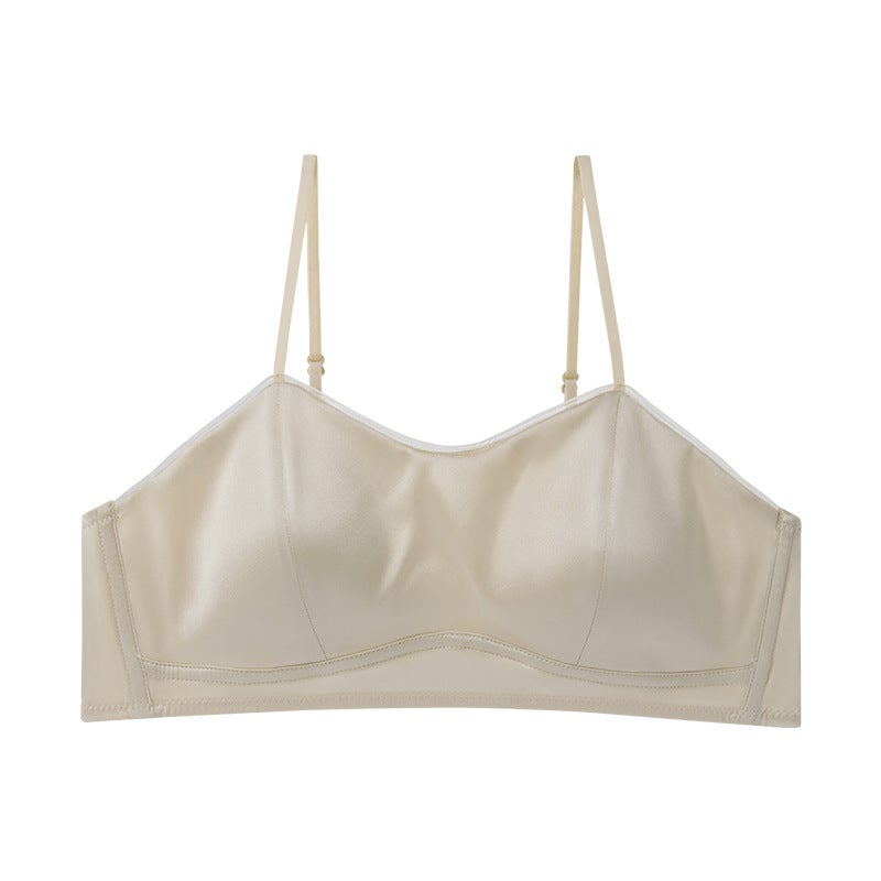 Tangge 24 Silk Satin Bustier Ultrathin Luxury Lingerie Champagne - Image 1